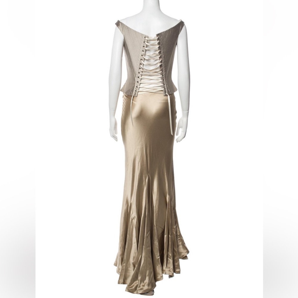 Elegant Tan Maxi Dress
